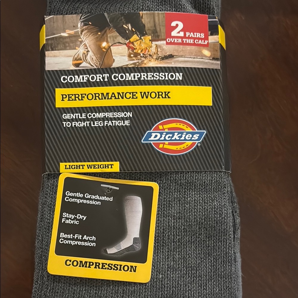 Dickies Gray Performance Work Socks